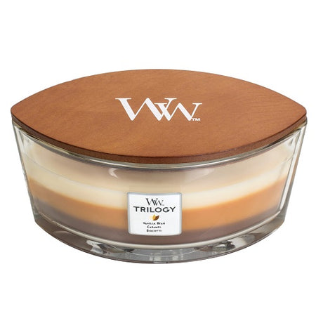Woodwick Trilogy Café Sweets Ellipse Scented Candle